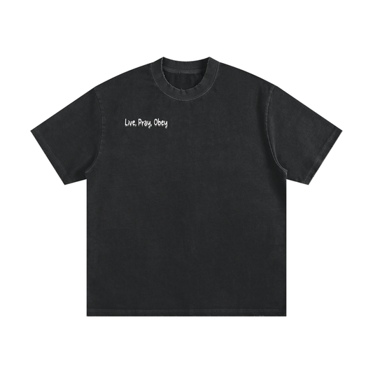 Heavyweight Vintage Washed Frayed T-Shirt