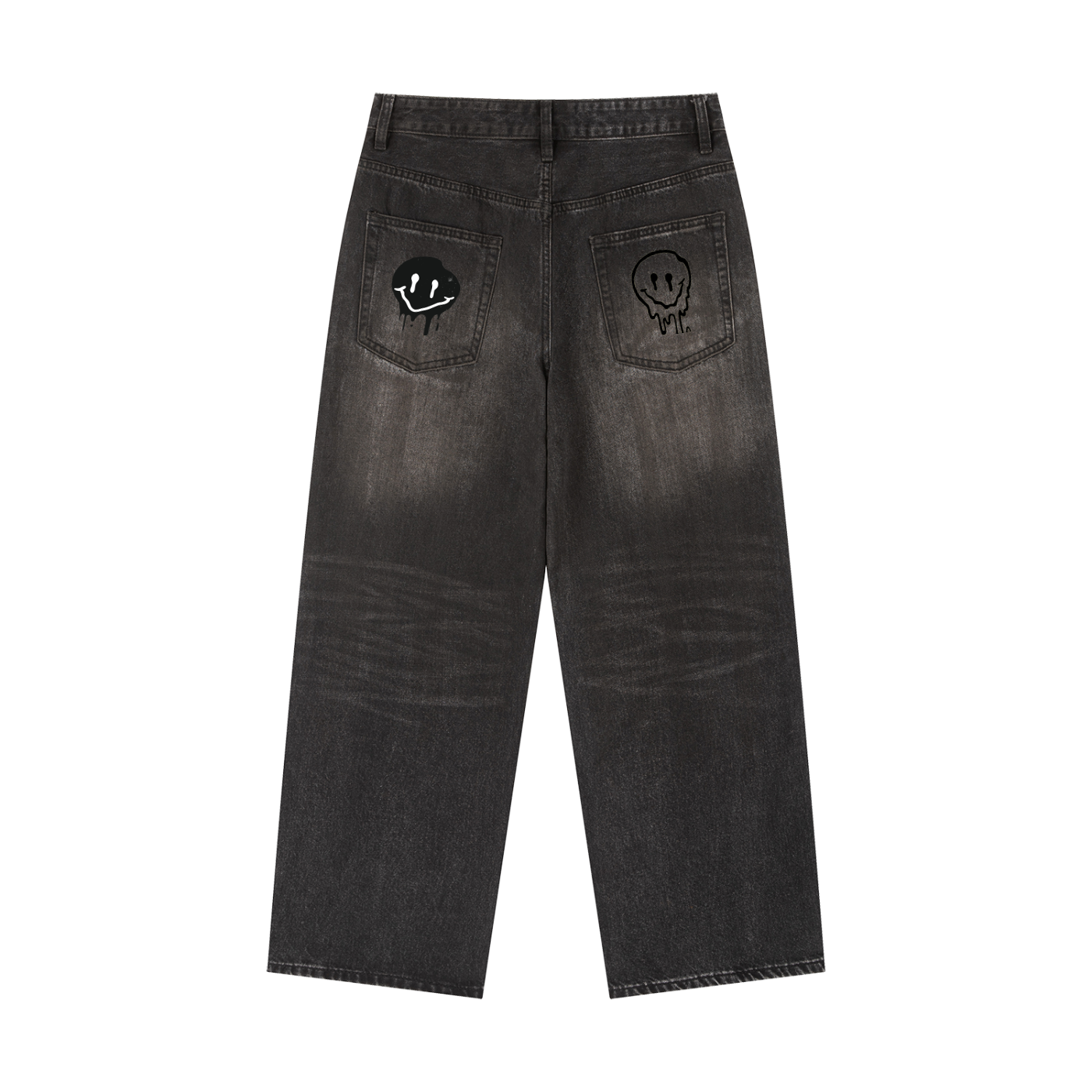 Men Vintage Wash Heavyweight Denim Jeans