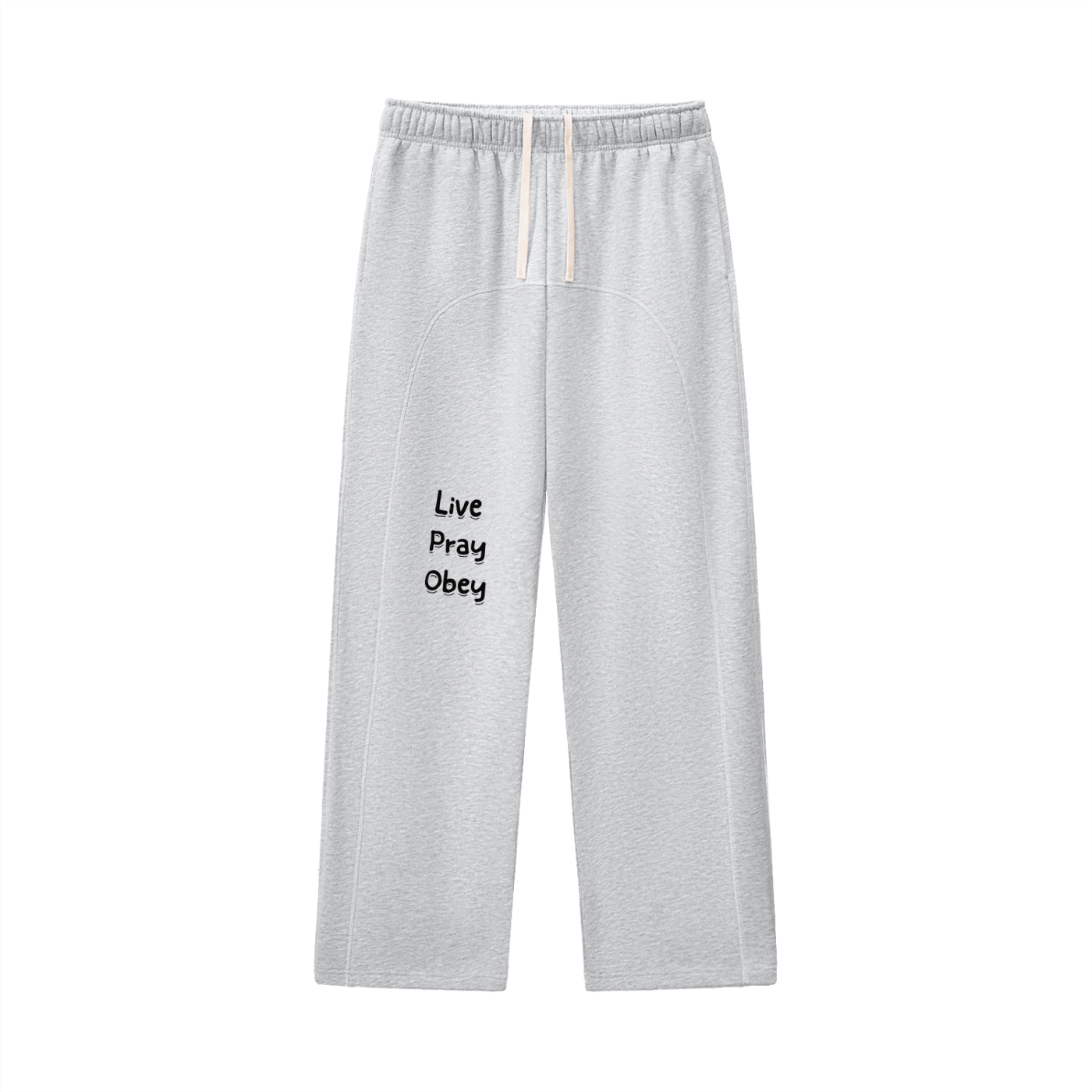 Contrast-Stitched Fleece Sweatpants