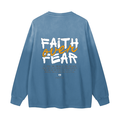 Gradient Washed Long Sleeve T-Shirt