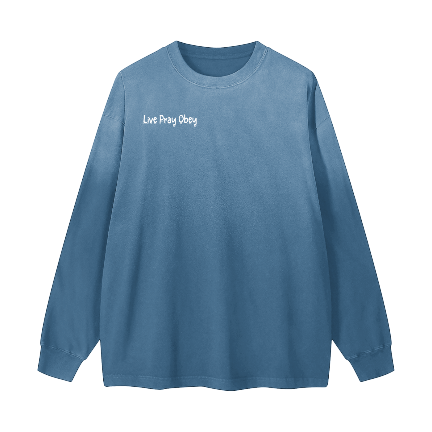 Gradient Washed Long Sleeve T-Shirt
