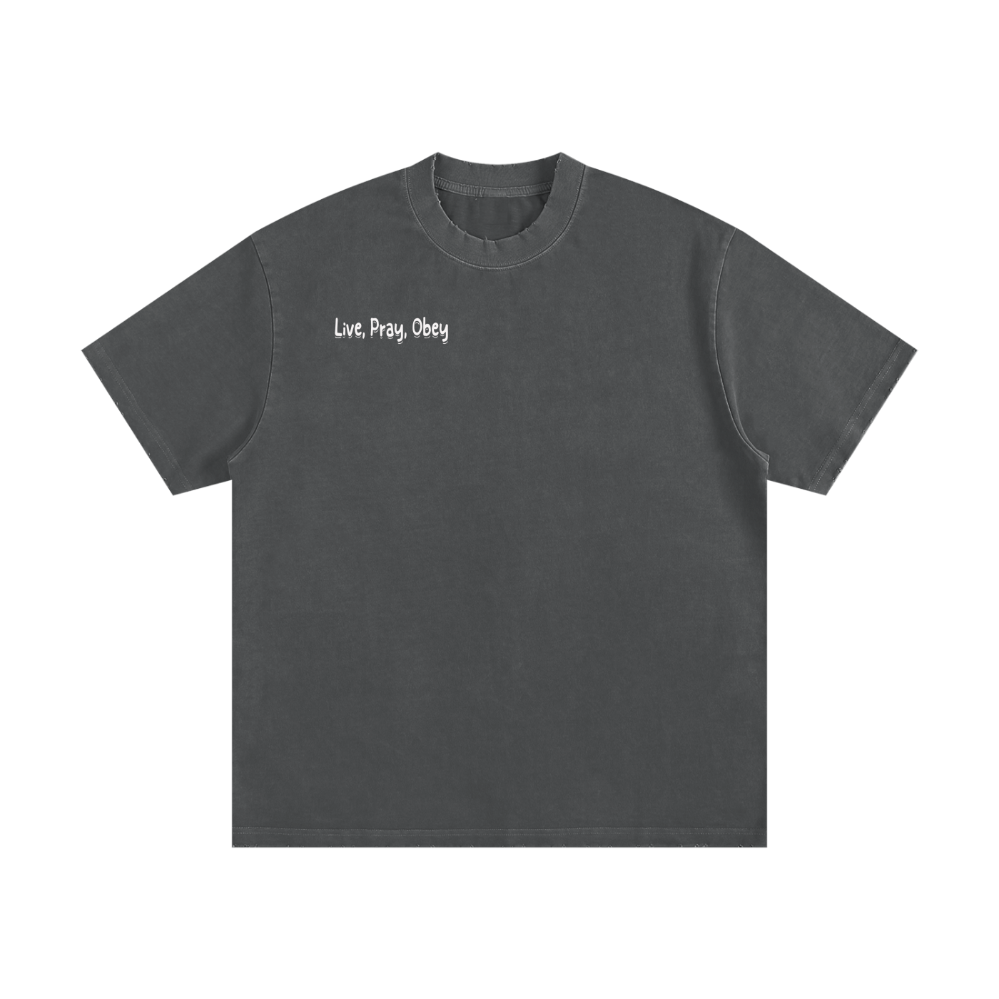 Heavyweight Vintage Washed Frayed T-Shirt