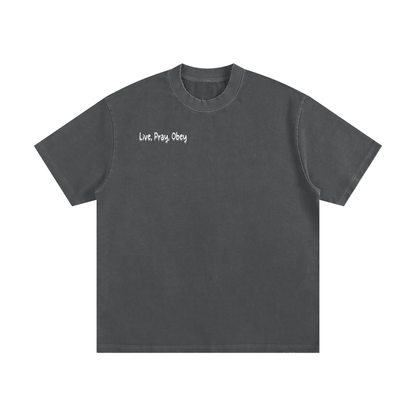 Heavyweight Vintage Washed Frayed T-Shirt