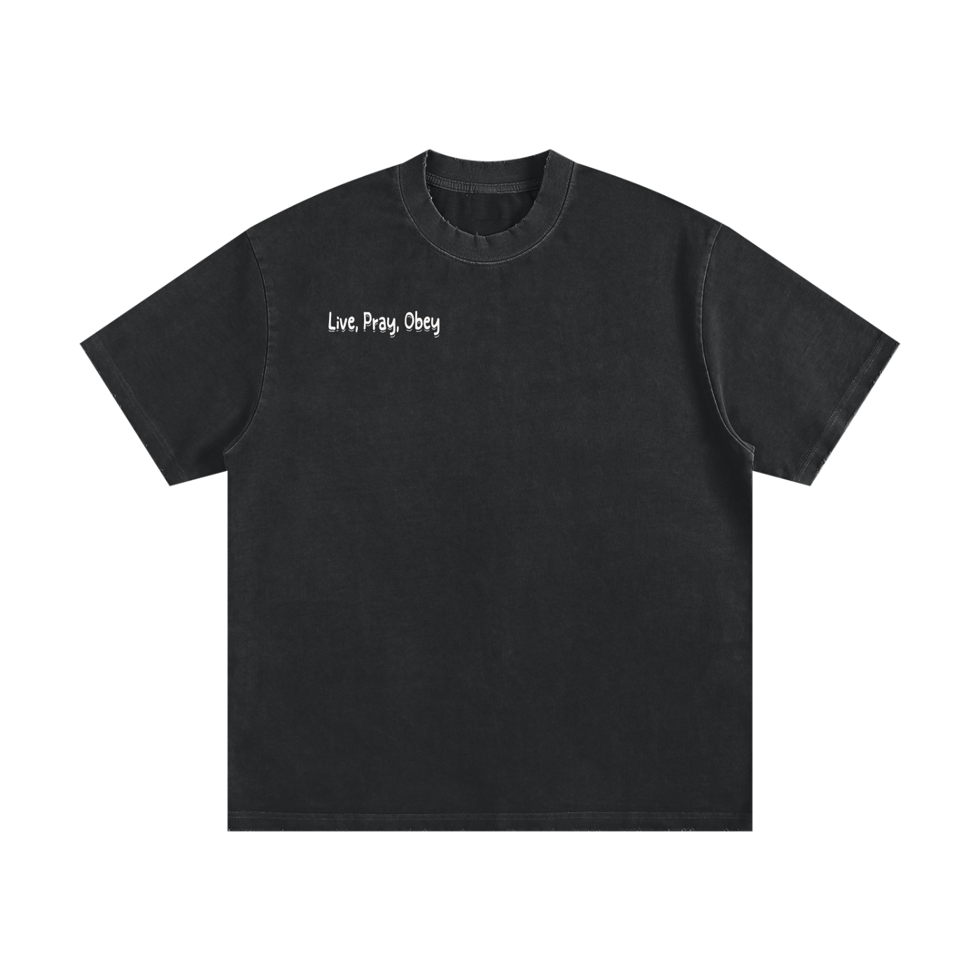 Heavyweight Vintage Washed Frayed T-Shirt