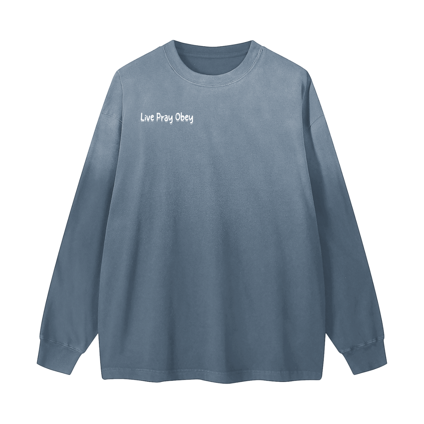Gradient Washed Long Sleeve T-Shirt