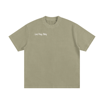Heavyweight Vintage Washed Frayed T-Shirt