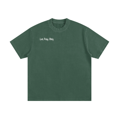 Heavyweight Vintage Washed Frayed T-Shirt