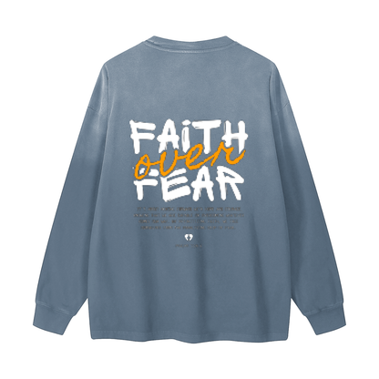 Gradient Washed Long Sleeve T-Shirt