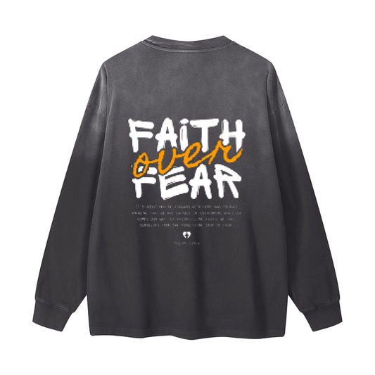 Gradient Washed Long Sleeve T-Shirt