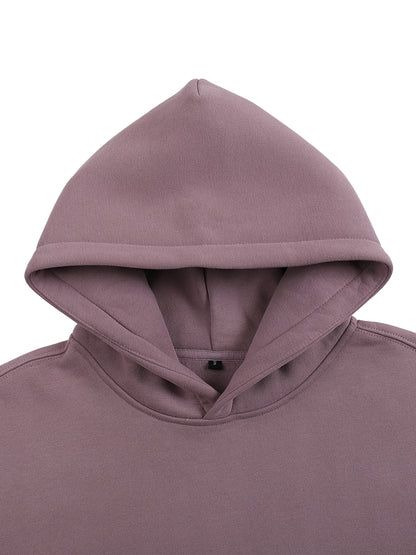 Oversize Fleeced Hoodie "Love One Another"