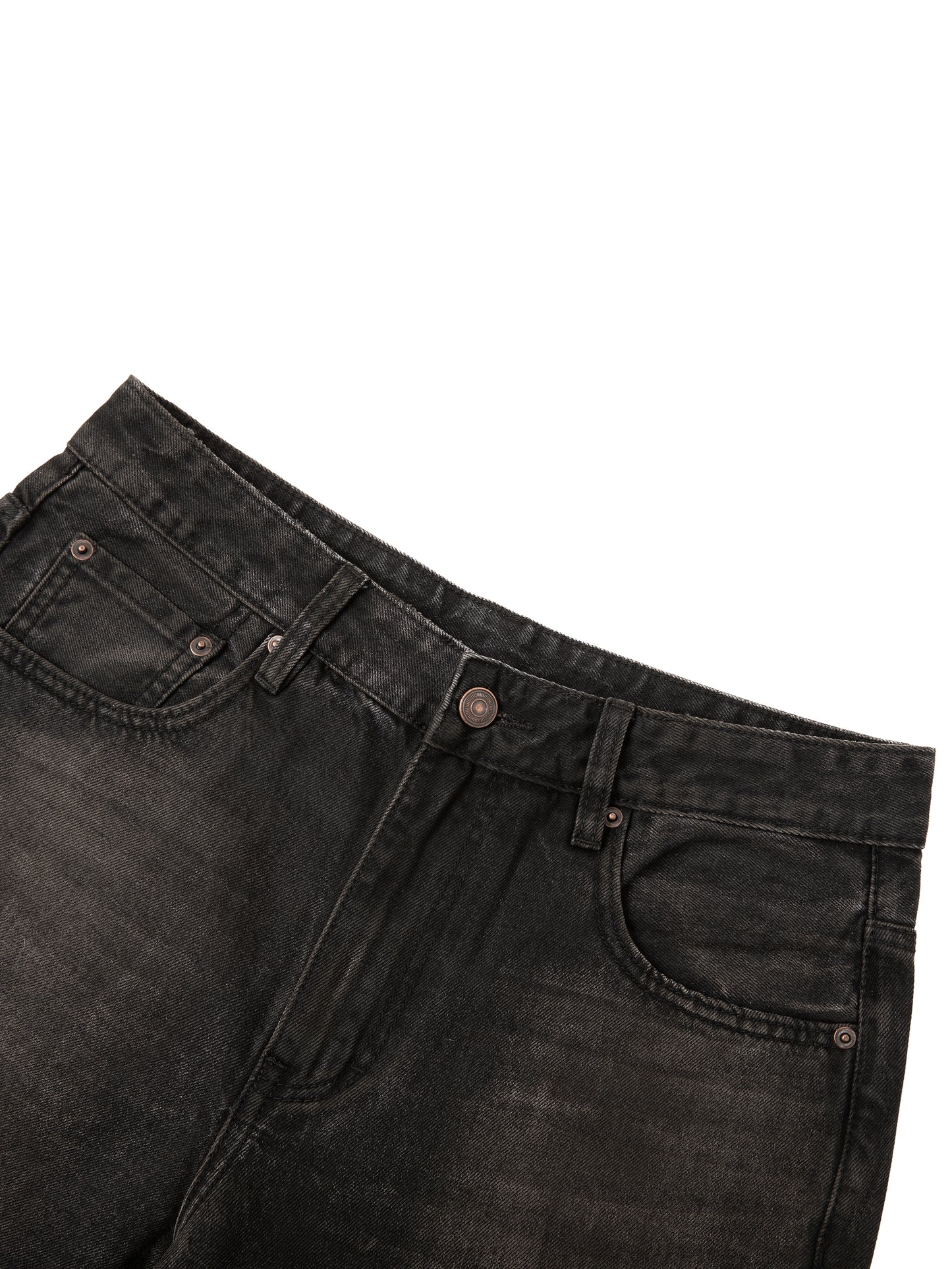 Men Vintage Wash Heavyweight Denim Jeans