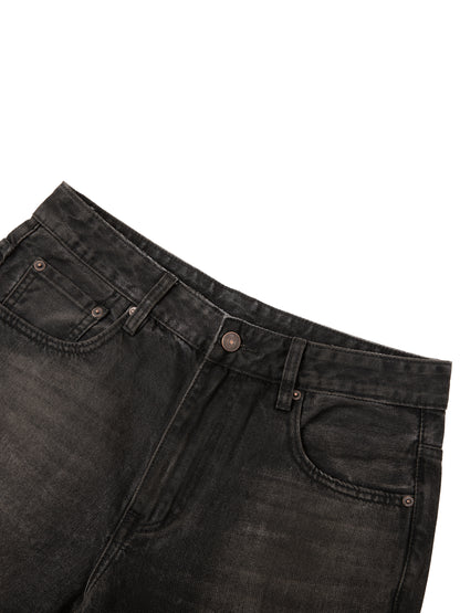 Men Vintage Wash Heavyweight Denim Jeans