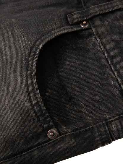 Men Vintage Wash Heavyweight Denim Jeans